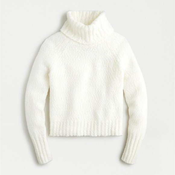 J. Crew Sweaters - J. CREW Chunky Alpaca Turtleneck Sweater in Ivory Sz XS